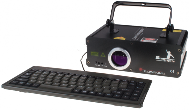 Stage Effects Keyboard Laser 500MW RGB - Klik op de afbeelding om het venster te sluiten