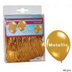 40 gouden metallic kleurige ballonnen.