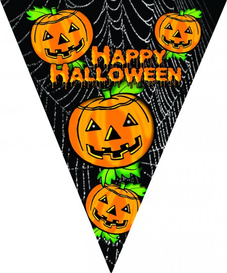 Puntvlagjes "Halloween" - Klik op de afbeelding om het venster te sluiten