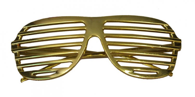 Kanye style "shutter shades", goud - Klik op de afbeelding om het venster te sluiten