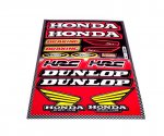 Stickerset Honda / Dunlop 15-delig
