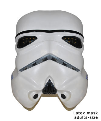 Latex masker 'Storm Trooper', voor volwassenen. - Klik op de afbeelding om het venster te sluiten