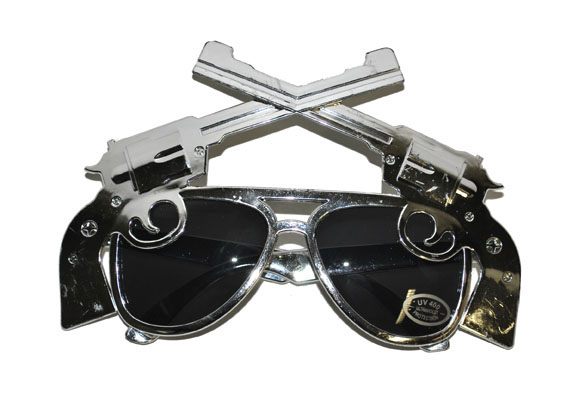Zonnebril met pistolen - Klik op de afbeelding om het venster te sluiten