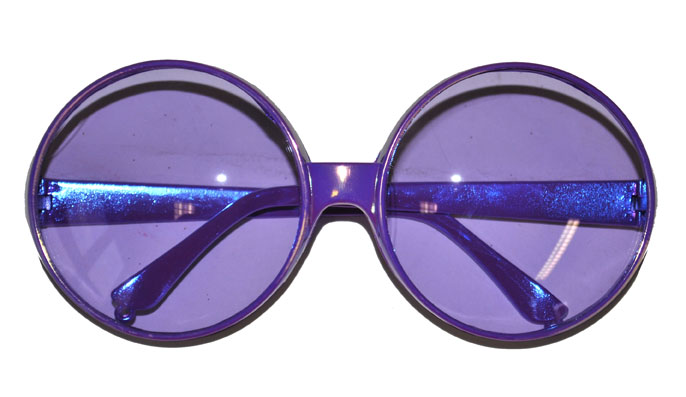 Ronde paarse bril - Klik op de afbeelding om het venster te sluiten