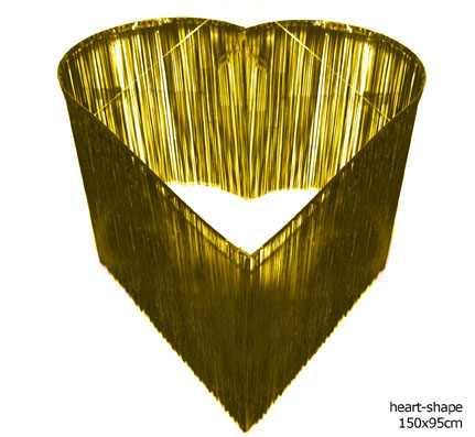 Folie gordijn goud hartvormig 150 x 95 cm. - Klik op de afbeelding om het venster te sluiten