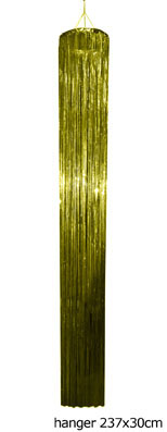 Folie gordijn goud cirkelvormig 237 x 30 cm. - Klik op de afbeelding om het venster te sluiten