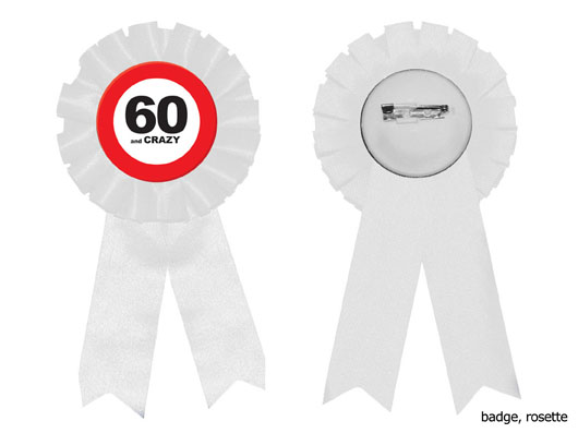 Badge "60 and crazy" - Klik op de afbeelding om het venster te sluiten