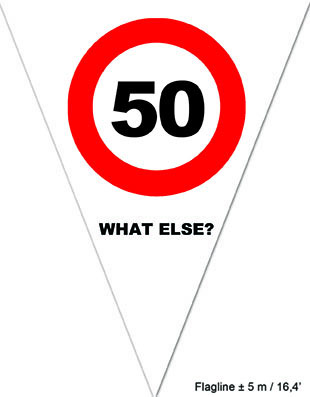 Puntvlagjes "50 what else?" - Klik op de afbeelding om het venster te sluiten